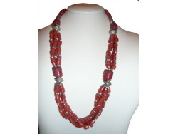 Ethnic Unique Berber Necklace "Rouge",,,ON SALE!